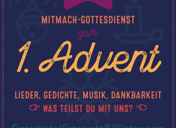 Adventsgottesdienst, 01.12. Adventsgottesdienst, 01.12.