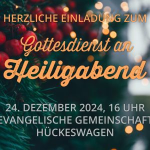 Gottesdienst an Heiligabend