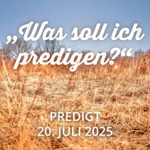Predigt am 20.07.
