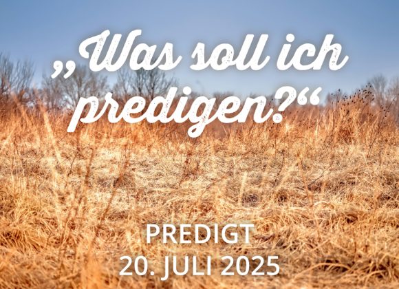 Predigt am 20.07.