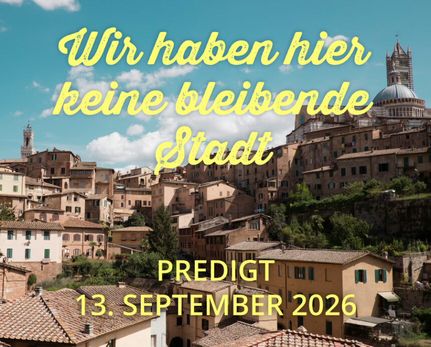 Predigt am 13.09.
